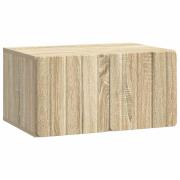 vidaXL Väggmonterad TV-bänk Väggmonterad Sonoma-ek 59,5 x 41 x 30 cm