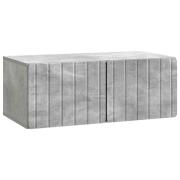 vidaXL Väggmonterad TV-bänk Väggmonterad Betonggrå 78,5 x 41 x 30 cm