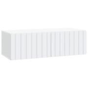 vidaXL Väggmonterad TV-bänk Vit 98 x 41 x 30 cm Konstruerat trä