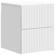 vidaXL Väggmonterat Sängbord Vit 33 x 34,5 x 40 cm Konstruerat trä