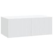 vidaXL Väggmonterad TV-bänk Vit 78,5 x 41 x 30 cm Konstruerat trä