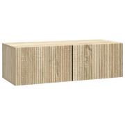 vidaXL Väggmonterad TV-bänk Sonoma-ek 98 x 41 x 30 cm Konstruerat trä