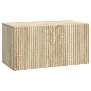vidaXL Väggmonterad TV-bänk Väggmonterad Sonoma-ek 59,5 x 31 x 30 cm