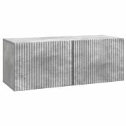 vidaXL Väggmonterad TV-bänk Väggmonterad Betonggrå 78,5 x 31 x 30 cm