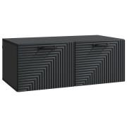 vidaXL Väggmonterad TV-bänk Svart 78,5 x 41 x 30 cm Konstruerat trä