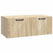 vidaXL Väggmonterad TV-bänk Väggmonterad Sonoma-ek 78,5 x 41 x 30 cm