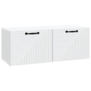 vidaXL Väggmonterad TV-bänk Vit 78,5 x 31 x 30 cm Konstruerat trä