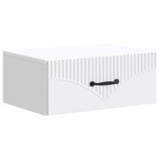 vidaXL Väggmonterat Sängbord Vit 49 x 34,5 x 20 cm Konstruerat trä