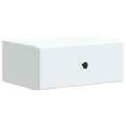 vidaXL Väggmonterat Sängbord Vit 49 x 34,5 x 20 cm Konstruerat trä