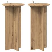 vidaXL Växtställ 2 pcs Artisan-ek 29,5 x 29,5 x 60 cm Konstruerat trä