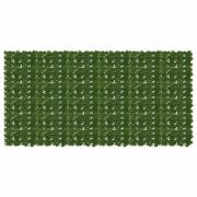 vidaXL Balkongskärm med löv Grön 300 x 150 cm Polyeten och tyg