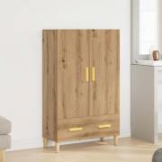 vidaXL Högskåp artisan ek 70x31x115 cm konstruerat trä