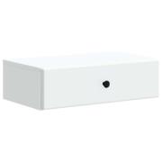 vidaXL Väggmonterad sidobord Vit 59 x 34,5 x 17 cm Konstruerat trä