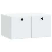 vidaXL Väggmonterad TV-bänk 59,5 x 41 x 30 cm Vit Konstruerat trä