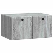 vidaXL Väggmonterad TV-bänk Grå sonoma-ek 59,5 x 41 x 30 cm