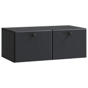 vidaXL Väggmonterad TV-bänk 78,5 x 41 x 30 cm Svart Konstruerat trä