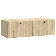 vidaXL Väggmonterad TV-bänk 98 x 41 x 30 cm Sonoma-ek Konstruerat trä