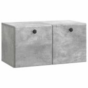 vidaXL Väggmonterad TV-bänk 59,5 x 31 x 30 cm Betonggrå