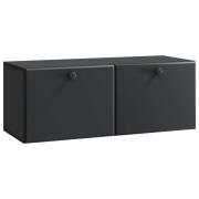 vidaXL Väggmonterad TV-bänk Svart 78,5 x 31 x 30 cm Konstruerat trä