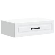 vidaXL Väggmonterad sidobord Vit 59 x 34,5 x 17 cm Konstruerat trä