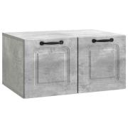 vidaXL Väggmonterad TV-bänk Väggmonterad Betonggrå 59,5 x 41 x 30 cm