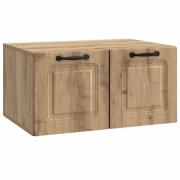 vidaXL Väggmonterad TV-bänk Väggmonterad Artisan-ek 59,5 x 41 x 30 cm