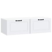 vidaXL Väggmonterad TV-bänk Vit 98 x 41 x 30 cm Konstruerat trä