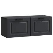 vidaXL Väggmonterad TV-bänk Svart 78,5 x 31 x 30 cm Konstruerat trä