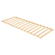 vidaXL Ribbad sängbotten Brun 70 x 190 cm Massivt bokträ