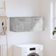 vidaXL Väggskåp betonggrå 80x36,5x35 cm konstruerat trä