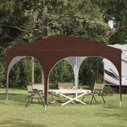 vidaXL Pop-up Partytält 290 x 290 x 245 cm Brun