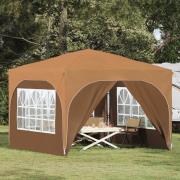 vidaXL Pop-up Partytält 290 x 290 x 245 cm Beige