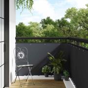 vidaXL Balkongskärm med öglor Antracit