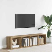 vidaXL Bokhylla/TV-bänk hantverksmässig ek 36x30x143cm konstruerat trä