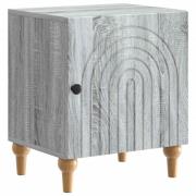 vidaXL Nattduksbord Grå sonoma-ek 43 x 34,5 x 50 cm Konstruerat trä