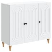 vidaXL Sideboard Vit 89 x 34,5 x 80 cm Konstruerat trä