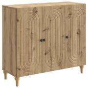 vidaXL Sideboard Artisan-ek 89 x 34,5 x 80 cm Konstruerat trä