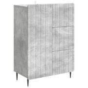 vidaXL Sideboard Betonggrå 66 x 34,5 x 91,5 cm Konstruerat trä