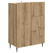 vidaXL Sideboard Artisan-ek 66 x 34,5 x 91,5 cm Konstruerat trä