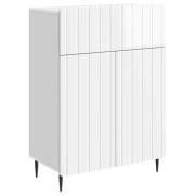 vidaXL Sideboard Vit högglans 66 x 34,5 x 92 cm Konstruerat trä