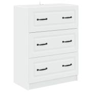 vidaXL Lådans skåp Vit 66 x 34,5 x 87 cm Konstruerat trä