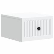 vidaXL Väggmonterat Sängbord Vit 33 x 34,5 x 20 cm Konstruerat trä