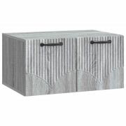 vidaXL Väggmonterad TV-bänk Grå sonoma-ek 59,5 x 41 x 30 cm