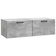 vidaXL Väggmonterad TV-bänk Betonggrå 98 x 41 x 30 cm Konstruerat trä