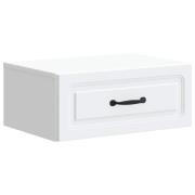 vidaXL Väggmonterat Sängbord Vit 49 x 34,5 x 20 cm Konstruerat trä