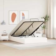 vidaXL Bäddsoffa med förvaring Vit 120 x 190 cm Massivt furu