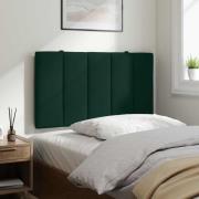vidaXL Headboard Cushion "Hanko" Dark Green 80 cm Velvet