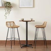 vidaXL Barstol 44 x 46 x 91 cm Rörjärn Dia, 10mm