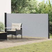 vidaXL Utfällbar sidomarkis Grå 500 x 120 cm Polyester