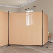 vidaXL 4-panelig rumsavskiljare Beige 525 x 180 cm Tyg